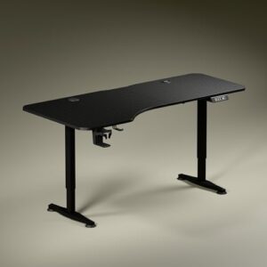 Green Soul Trigger 2.0 Height Adjustable Standing Desk | Ergonomic Design Table Top (5.3 Ft) | Integrated Charging | Digital Display with Memory Preset | 3 Year Warranty | (Black 1600 x 750 Top)