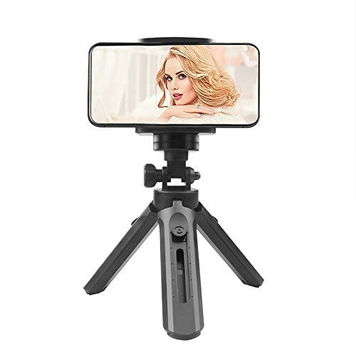 Pora's Mobile Tripod Stand | Portable Handheld Tripod for Camera/Cell Phone | Tabletop Mini Tripod with Universal Phone Clip Extendable Tripod