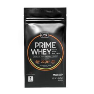 QNT Prime Whey Protein Powder | Kesar Kaju Pista, 1 Serving Sachet | Triple Blend of Whey Isolate, Concentrate & Hydrolysate | 25g Protein, 5.8g BCAA | Best Whey Protein Powder for Men & Women
