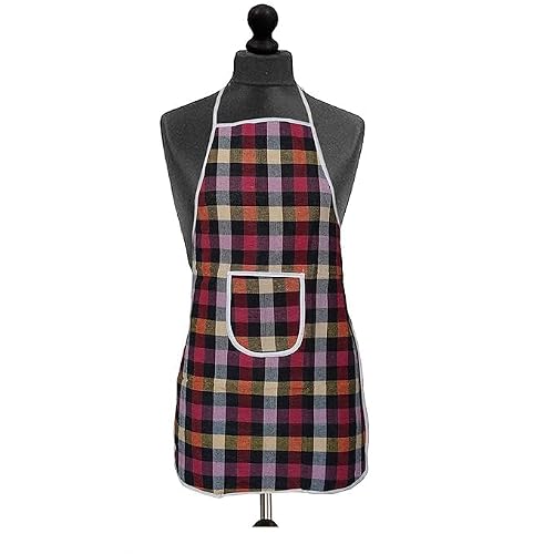 Cread Craft Waterproof Kitchen aprons for women and men with big Pocket (Color and Design May Vary)-CC03