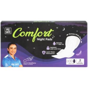 Pee Safe Comfort Night Pads XXXXL 2 Pads – 405mm | 76% Longer
