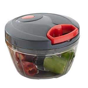SORATH 3 Blade Maual Chopper Mini Handy and Compact Chopper for Effortlessly Chopping Vegetables and Fruits for Your Kitchen