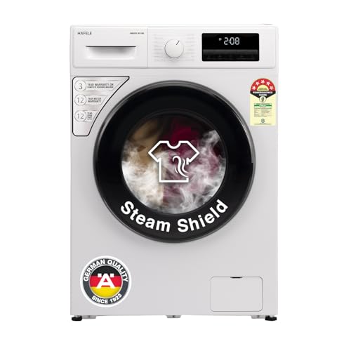 HAFELE AMARA 9 kg 5 Star, Premium Fully Automatic Front-Load washing machine engineered using German technology, comes with Steam Shield and Hexa Wash Design