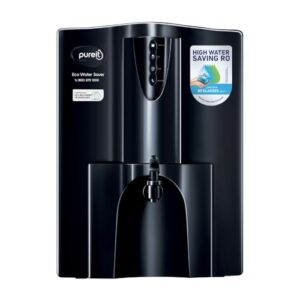 Pureit Eco Water Saver RO Purifier (Black) with RO+UV+MF Filtration | Water Purifier Filter For Home | 7-Stage Purification | Up to 60% Savings | Suitable for Borewell/Tanker/Municipal Supply | 10 L