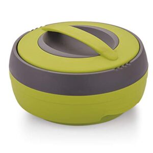 Asian Cosmos Inner Steel Casserole, 600 ml, Green|PU Insulated| BPA Free | Odour Proof| Food Grade | Easy to Carry | Easy to Store | Ideal for Chapatti | Roti | Serving Casserole