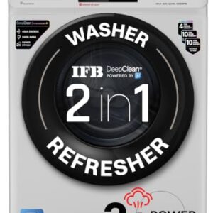 IFB 6 Kg 5 Star with 9 Swirl Wash, Steam Refresh, Eco Inverter Motor, DeepClean® Ai Powered Fully Automatic Front Load Washing Machine (DIVA GXN 6010 CMS, 2X Power Steam®,Inbuilt Heater, Grey)