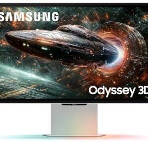 Samsung Odyssey 3D G90XF 27-inch(68.5 cm) 4K (3840 x 2160) IPS Flat Gaming Monitor, Glasses-Free 3D Experience, 165Hz, 1ms, FreeSync Premium, G-Sync, HDR10+, Speakers (LS27FG900XWXXL, Mercury Silver)