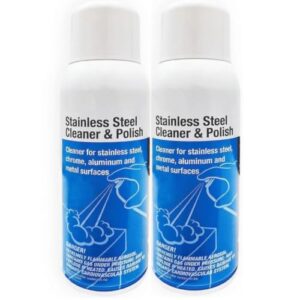 Stainless Steel Cleaner & Polish Aerosol Spray | Fast-Acting Cleaner for Stainless Steel, Chrome, Aluminum & Metal Surfaces | Removes Dirt, Grime & Marks | Easy Shine & Surface Care