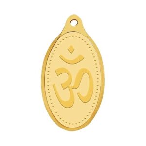WHP Jewellers 24kt (999) 2 gram OM Yellow Gold Om Pendant