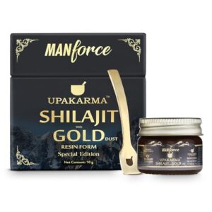 Manforce shilajit/Shilajit Gold Resin – 10g | 500mg/Serving | Boost Muscle Growth & Stamina | Contains 24 Carat Gold | 100% Ayurvedic
