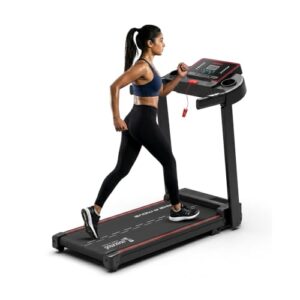 Cockatoo SmartRun3.5 3.5HP Peak DC Motorized Treadmill for Home, with 3 Level Manual Incline, Max Speed 12 Km/Hr (DIY Installation)