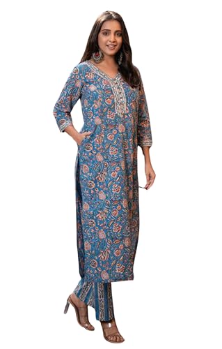 Kalaanj Kurta Set For Women || Women Kurta Set || 2pic Kurta For Women (Kurta 86-90) (Multicolor, M)