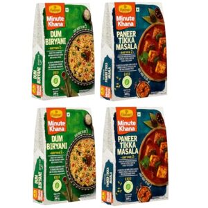Haldiram’s Nagpur Ready To Eat Paneer Tikka Masala 300g (Pack of 2) With Dum Biryani 200g (Pack of 2) Combo