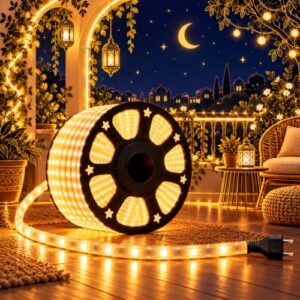 Desidiya ® 40 Meter LED Rope Light for Decoration-Waterproof Decorative Lights,Cove Light for Ceiling | LED Pipe Light for Home Decor | Led Strip Lights for Diwali Decoration,Birthday (Warm White)