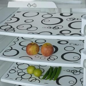 Cread Craft Fridge mat Set of 03 Multipurpose Anti-Slip Mat, Sheet for Fridge, Kitchens, Cupboard, Drawers, Shelf Liner -CC-015