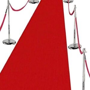 SHEEFA Craft Nylon Floor Runner Carpet, Red, 5×8 Feet