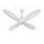USHA Bloom Series Dahlia 100% Copper Motor 4-Blade BLDC Ceiling Fan | Bi-Directional | Sleep/Boost/Timer Modes | RF Remote | Dust-Resistant |3Y Motor & 2Y PCB Warranty (White & Light Green)