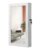 SONGMICS UJJC51WT Lockable Jewelry Cabinet Armoire with Mirror, Wall-Mounted Space Saving Jewelry Storage Organizer, White