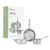 Lifelong Triply 4-piece cookware Set|Kadai,Frypan & Saucepan|Stainless Steel 22 cm Kadai & Fry Pan22 cm with Stainless Steel Lid|16 cm Sauce Pan|Induction Bottom & Gas Stove Cookware(Silver)