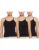 Rupa Softline Women Super Combed Cotton Spaghetti Strap Top, Under-Shirt, Stretchable and Body-Hugging, Black,Pack of 3