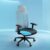 The Sleep Company SwivL Ergonomic Office Chair | Mesh Backrest with Dual Spring Loaded OmniSwivel Technology | SmartGRID® Technology Seat | Adjustable Headrest & Armrests | 135° Recline | Grey