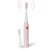 Lifelong Rechargeable Toothbrush for Adults – Smart Brush with 5 Cleaning Modes & Smart Auto Shut-Off – Waterproof Electronic Toothbrush – 2 Electric Heads, 500mAh Long-Lasting Battery (Pink, LLDC135)