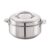 CELLO Maxima Insulated Casserole Hot Pot For Kitchen 2000 ml Silver | Easy to Serve Lightweight Outdoor Safe Keeps Food Hot and Warm Airtight Insulated Casserole Hot Pot Pack Set For Roti Rice Biryani