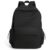 Glowic Laptop Backpack, 2 compartments, bottle holder, organizer, school bag for boys and girls, college bag for women and men, office bag, travel bag (Black)