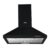 Whirlpool 60cm 1200 m3/hr Baffle Filter Kitchen Chimney with 5 Years WARR on Motor and 1 Year Comprehensive | AKR BF 60 BK HOOD | Black | 3 Speed Push Button Control