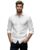 Glowic Men’s Plain Casual Shirt | Cotton Soft & Breathable Fabric | Full Sleeve Comfort Fit Stylish Solid Shirts for Office (in, Alpha, XL, Regular, White)
