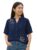 LITZO Shirts for Women – Korean Style Long Sleeve Button Down | Regular Fit Western Latest Stylish Office Wear Tops Women (NO-101-DARK Blue-L)