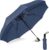 Xapiaxa UV Big Size Umbrella for Sun Protection Rain Windproof Strong Large 3 Fold for Men Women Kids Boys Girls Perfect & Stylish Windproof & Compact (Blue)