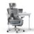 DROGO Mesh Ergo Flow Luxury Ergonomic Office Chair for Work from Home with Patented Flow Technology,4D Armrest with Wired Cable Mechanism,3D Headrest & Lumbar Support,Gaming Chair with Recline (Grey)