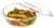 Amazon Brand – Solimo Borosilicate Glass Casserole-Cum-Serving Bowl with Lid | Set of 3 | Safe for Use in Oven and Microwave | Deep Round | 650 Ml + 1000 Ml + 1500 Ml | Transparent