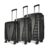 Aristocrat Airpro Set of 3 (Cabin+Medium+Large) Trolley Bags, Jet Black
