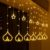 One94Store Deep Diya Curtain Decorative LED String Lights – 3 Meter Warm White Plug-in Lights with 108 LEDs, 6+6 Diya Design for Balcony, Indoor & Outdoor & Diwali Lights for Home