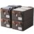 BOXJOY 4 Pcs Wardrobe Cloth Organizer for Storage Box with Label Card & Holder | Foldable Clothes Organiser with Steel Frame & Handle | Smart Jeans Kapde Closet Basket for Cupboard in Almirah Shelf