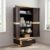 Nilkamal Freedom FMDR1BE Plastic Storage Wardrobe with 1 Bottom Drawer and Clothes Organizer |3-Year Warranty|Almirah for Home, Living Room, Bed Room|Adult & Kids|Weather Brown/Biscuit