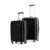 LAttitude By Provogue Core Set of 2 Trolley Bags Cabin + Medium Polypropylene Hard Suitcase, 8 Spinner Wheels, Recessed Number Lock, Lightweight Luggage for Men & Women Midnight Black/Arctic Blue