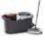 BonKaso Turbo Spin Mop with Bucket Set, High-Speed Spin System, Reusable Microfiber Mop Pads, Adjustable Twist Lock Handle, Drain Valve, Rolling Wheels for Wet & Dry Floor Cleaning
