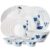 Larah by Borosil Fluted Series Ageria Opalware Dinner Set | 21 Piece for Family of 6 | Microwave & Dishwasher Safe | Bone-Ash Free | Crockery Set for Dining & Gifting | Plates & Bowls | White
