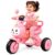 Zivvy Pink Electric Ride-On for Kids | Battery Powered Toy with LED Lights | Auto Cut Charging | Bluetooth Music System | Outdoor Riding Toy | Fun Electric Ride-On Gift for Kids