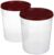 Amazon Brand – Solimo 2-Piece Kitchen Storage Container Set, 7.5 litres, Brown Lid, Plastic