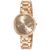 TIMEX Analog Watch for Women with Rose Gold Round Dial & Rose Gold Stainless Steel Bracelet Band Water Resistant Women’s Wrist Watches – TW000X209