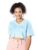 JUNEBERRY Women Cropped V-Neck Atomizer T-Shirt with Graphic Print (S)