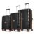 Aristocrat Altitude Set of 3 (Cabin+Medium+Large) Trolley Bags, Black