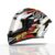 TVS Racing Titan Series Full Face Helmet for Men | Premium Bike Helmets with ABS Shell, UV Paint | Quick Release System | Aerodynamic Design | DOT & ISI Certified (Red, L)
