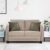 HomeTown Grace Fabric Two Seater Sofa in Grey Colour