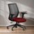 Interio by Godrej Curv Premium Mesh Wide Back Ergonomic Chair for Work from Home/Study | 1 Year Warranty | Height Adjustable Chair | Heavy Duty PP Base | DIY Installation (Milan Red)