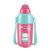 Milton Kool Trendy 400 Kids Plastic Insulated Water Bottle with Straw, 370 ml, Sipper Bottle, Leak Proof, BPA Free, Food Grade, School & Picnic Bottle, Cherry Piink